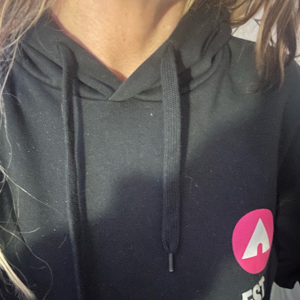 Black & Pink Air Walks hoodie .